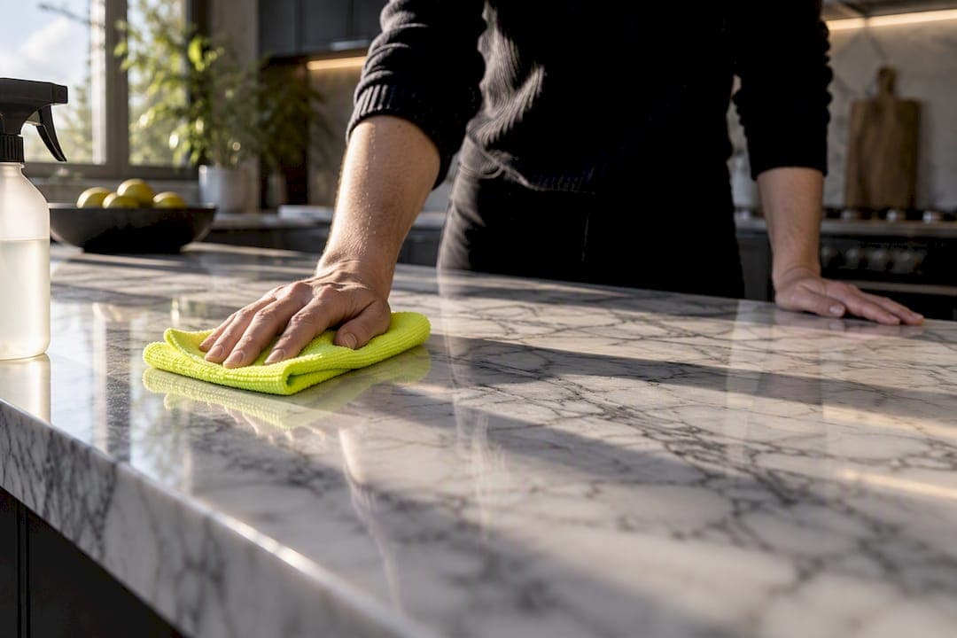5 Step Non Toxic Marble Cleaning Without Acid for Hosts & Homeowners