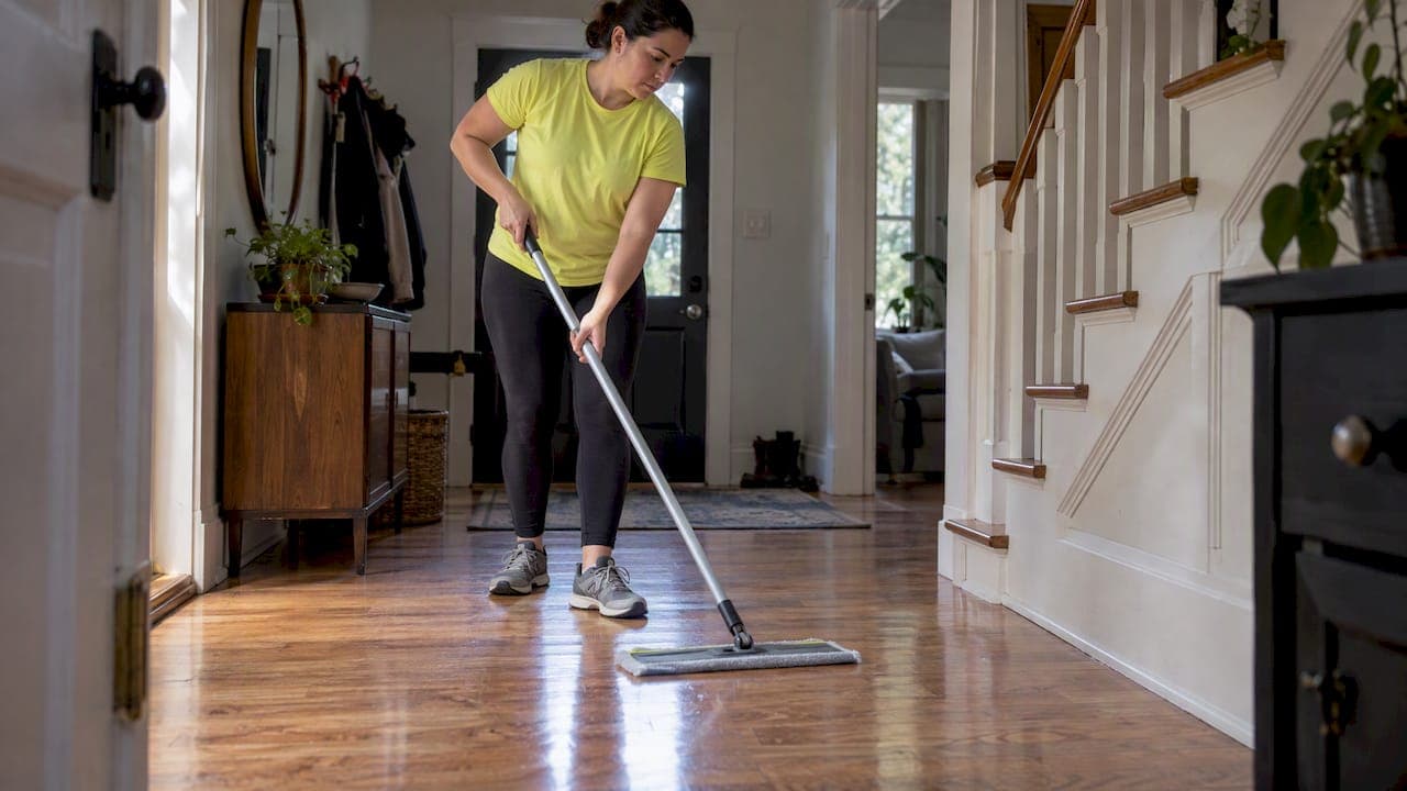 Homeowners Can Clean Hardwood Without Chemicals With a Barely Damp Mop