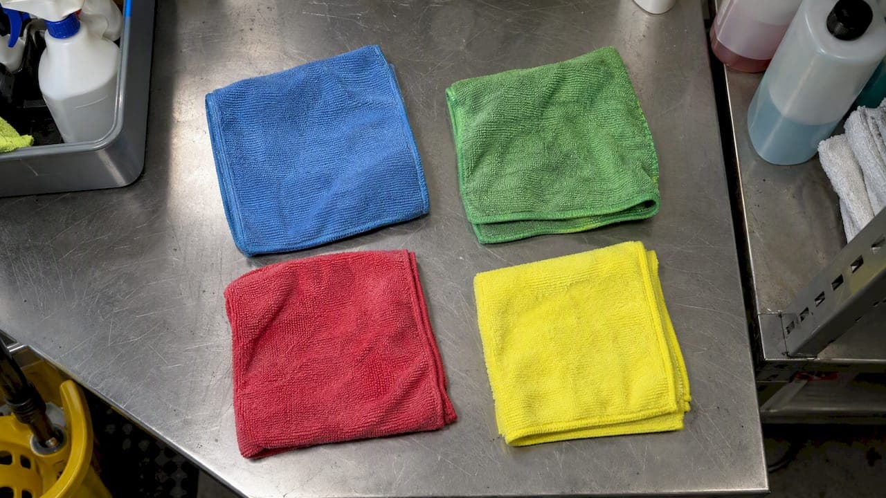 Colour-Coded Cleaning Cloths: What Each Colour Is For
